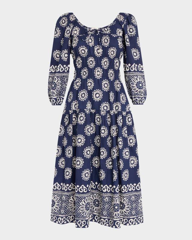 Orla Scoop-Neck Midi Dress